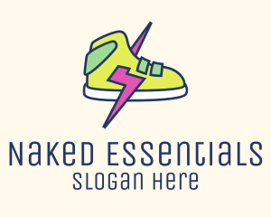 Lightning Bolt Sneakers logo design