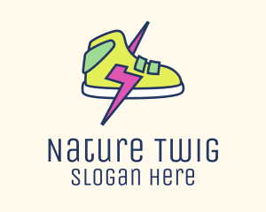 Lightning Bolt Sneakers logo design