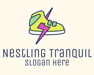 Lightning Bolt Sneakers logo design