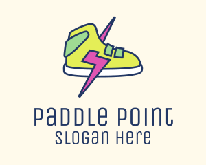 Lightning Bolt Sneakers logo design