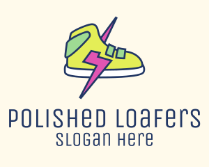 Lightning Bolt Sneakers logo design