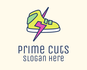 Lightning Bolt Sneakers logo design