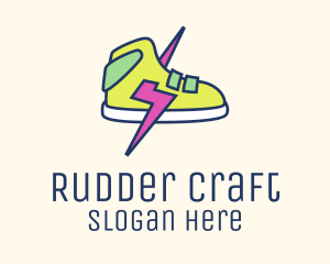 Lightning Bolt Sneakers logo design