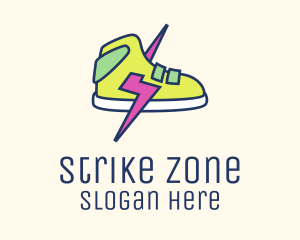 Lightning Bolt Sneakers logo design