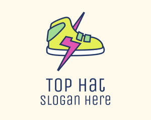 Lightning Bolt Sneakers logo design