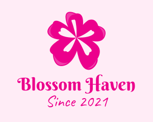 Pink Cherry Blossom logo design