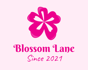 Pink Cherry Blossom logo design