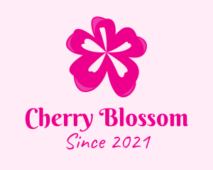 Pink Cherry Blossom logo design