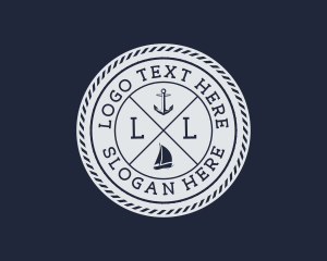 Nautical Marine Sailboat  logo