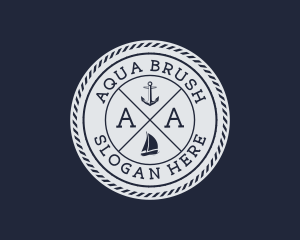 Nautical Marine Sailboat  logo design