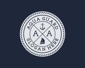 Nautical Marine Sailboat  logo design