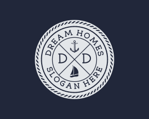 Nautical Marine Sailboat  logo