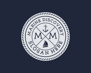 Nautical Marine Sailboat  logo design