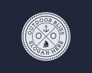 Nautical Marine Sailboat  logo design