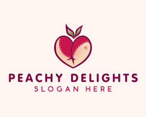 Naughty Peach Lingerie logo design