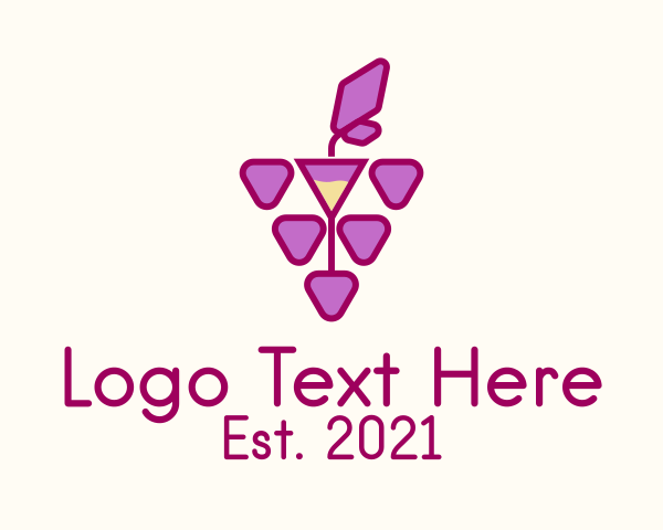 Grapes logo example 4