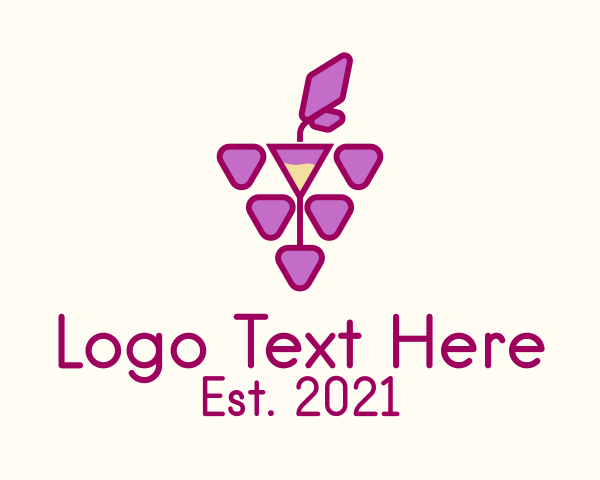 Grape Wine Glass  logo