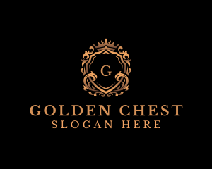 Elegant Crown Crest logo design