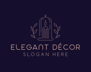 Scented Candle Home Decor logo design