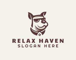 Cool Sunglasses Dog Logo