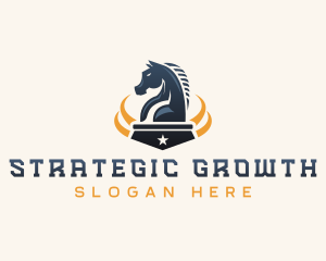 Chess Knight Horse logo