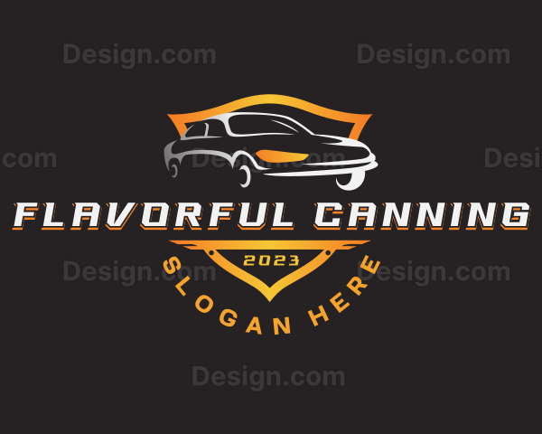 Car Racing Shield Logo