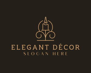 Decor Candle Holder logo design