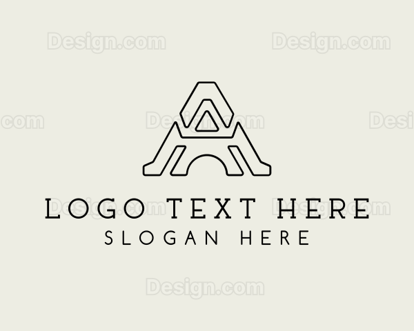 Tech Business Letter A Logo