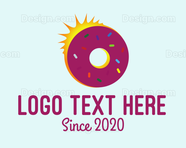 Sweet Donut Sun Logo