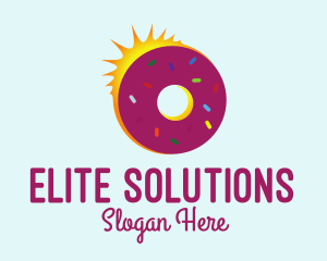 Sweet Donut Sun Logo