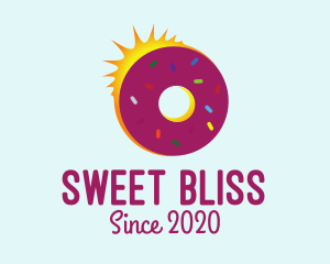 Sweet Donut Sun logo design