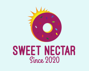 Sweet Donut Sun logo design