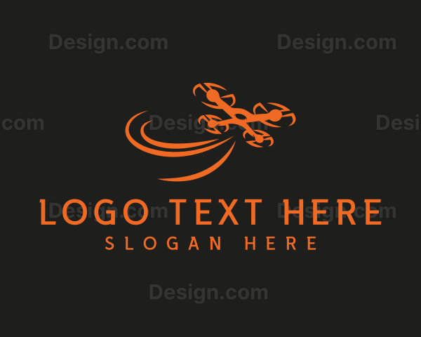 Fast Aerial Drone Logo