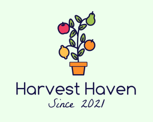 Organic Fruit Harvest logo design