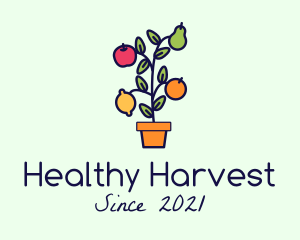 Organic Fruit Harvest logo design