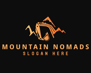 Orange Mountain Excavator logo design