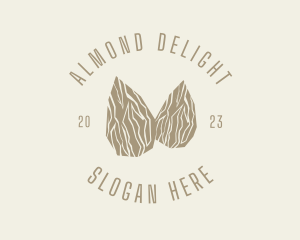 Delicious Almond Nuts logo design