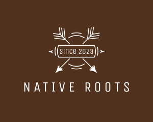 Hipster Tribal Arrow logo