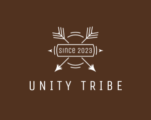 Hipster Tribal Arrow logo