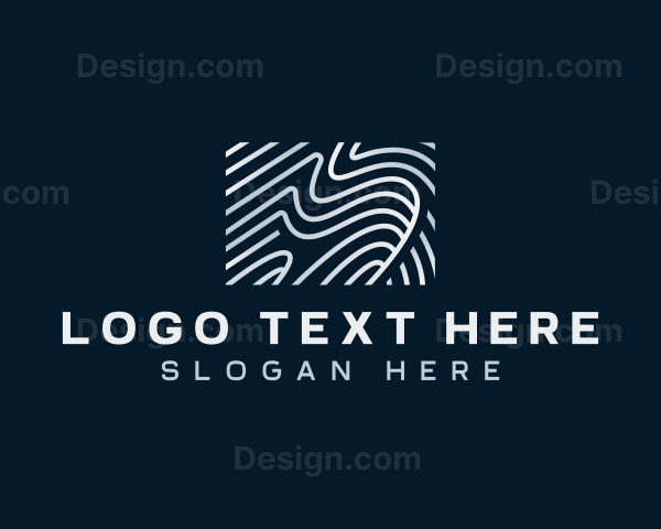 Abstract Wave Pattern Logo