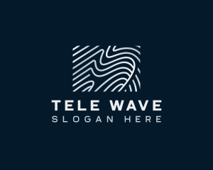 Abstract Wave Pattern logo design