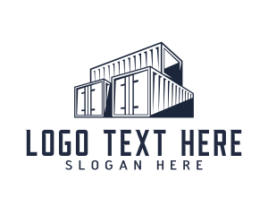 Storage Cargo Container  logo design