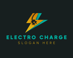 Charging Plug Electricity logo design