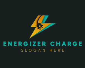 Charging Plug Electricity logo design