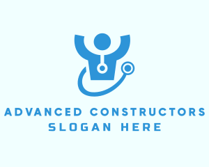 Doctor Stethoscope Checkup logo design