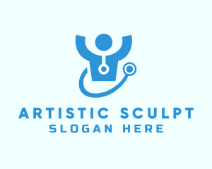 Doctor Stethoscope Checkup logo design