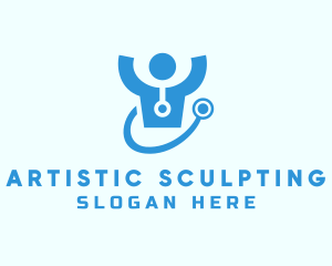 Doctor Stethoscope Checkup logo design