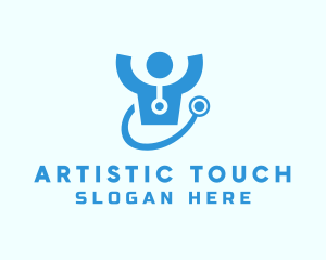 Doctor Stethoscope Checkup logo design