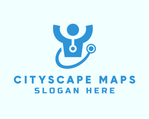 Doctor Stethoscope Checkup logo design