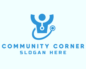 Doctor Stethoscope Checkup logo design